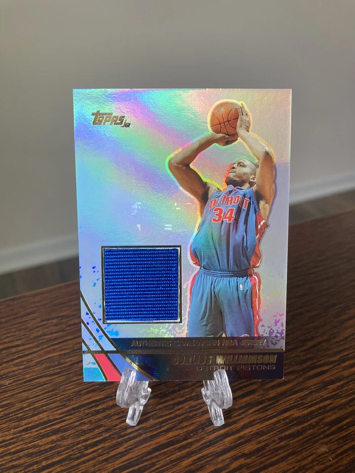 Memorabilia de Corliss Williamson #jeCWI edición camiseta Topps 2003-04 casi nueva+ inserción SP Foto 1 de 2
