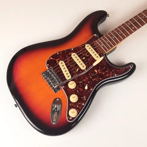 Sunburst Fender Starcaster Stratocaster Electric Guitar with Gig Bag - Imagen 1 de 20