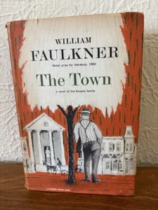 The Town by William Faulkner 1957 STATED First Printing RARE Misprint Page 327 - Picture 1 of 9