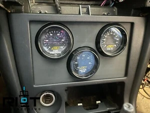 S14 240SX 52mm Gauge Panel - Radio Delete - OEM Mounted 3 Gauges - Bild 1 von 7