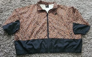 Nike Sportswear Women's Woven Jacket Animal Print, Sz XL - Picture 1 of 6