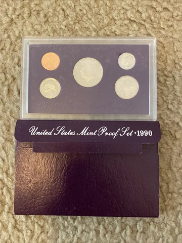 1990-S UNITED STATES MINT PROOF SET ORIGINAL PACKAGING & COA Cover