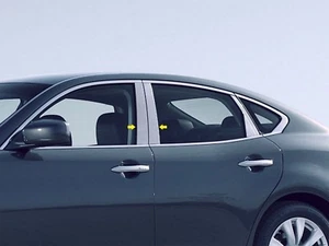 FOR 2011-2013 INFINITI M37 * 4 Piece Stainless Steel Pillar Post Trim. 4-door - Picture 1 of 1