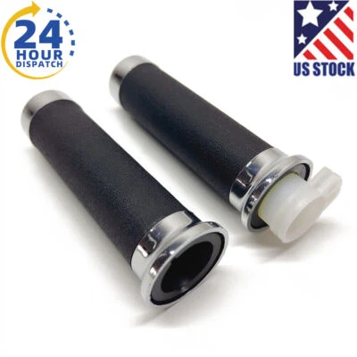 Empuñaduras izquierdas y tubo de acelerador de agarre derecho para Honda VT1100 1300 1800 250 400 600 750 Foto 1 de 4