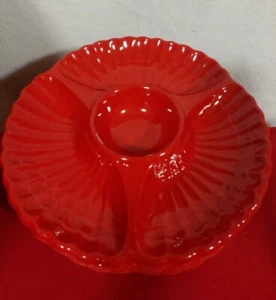 12 pack (dozen) Party snack serving platter trays. Red hard plastic - Picture 1 of 5