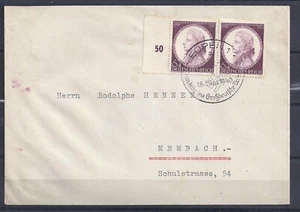 REICH 1940 Letter 2 MOZART stamps Cancel “EUPEN Returns into the Vaterland” - Picture 1 of 1