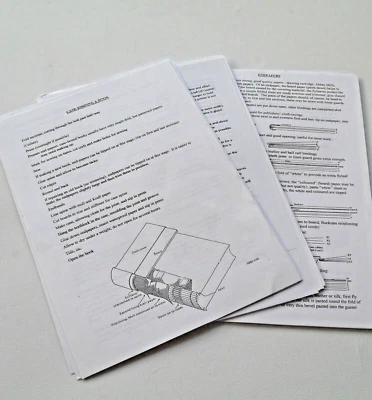 Book Binding and Book Repair Notes - Photocopied A4 Sheets (45 pages) - Image 1 of 4