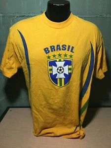 Brasil T Shirt Soccer Brazil Size Medium  - Bild 1 von 4