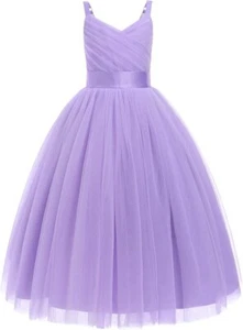 Amazon Girls Bridesmaids Dress Age 12 years 160 Tutu Gown Lace Party Princess - Picture 1 of 7