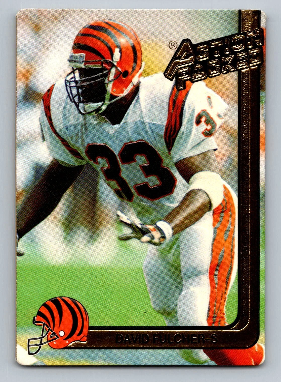 1991 Action Packed #36 David Fulcher   Cincinnati Bengals