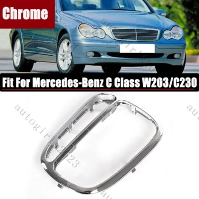 Chrome Gear Shifter Cover For Mercedes-Benz C Class W203 C230 C240 C320 CLK500 - Image 1 of 4