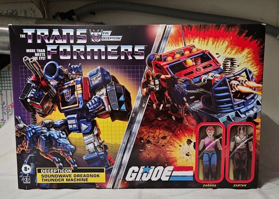 HASBRO GI JOE TRANSFORMERS MASH UP SOUNDWAVE THUNDER MACHINE EUROPEAN