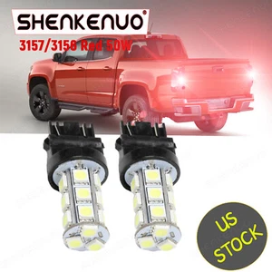 3057 3157 LED Backup Reverse Light Bulbs 2pcs Red For Chevy Colorado 2004-2012 - Bild 1 von 31