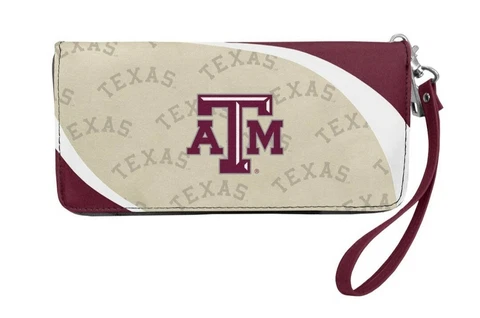 Texas A&M Aggies Curve Zip Organizer Ladies Wallet NCAA Cover