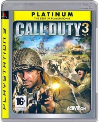 CALL OF DUTY 3 GAME PLATINUM PS3 GAME - Image 1 of 4