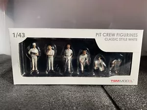 Figuras TrueScale Miniatures Pit Crew estilo clásico blanco (juego de 6) 1:43 - Imagen 1 de 3
