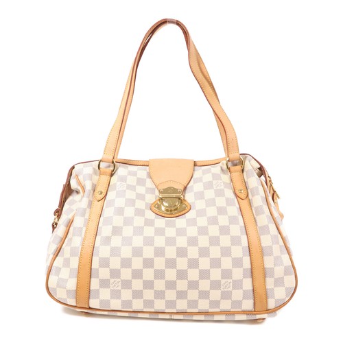 LOUIS VUITTON（LV） Borsa a tracolla Louis Vuitton LV GHW Stresa PM N42220 Damier bianco azzurro