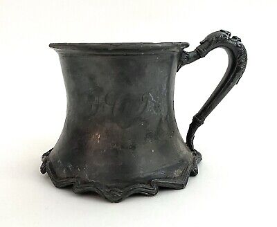•Vintage Knickerbocker Silver Company Monogram Decorative Cup•FCJ?•Calligraphy• • 41.13$