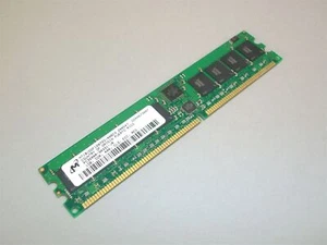 Micron Server Memory 1GB PC3200 DDR ECC REG 184P MT18VDDF12872G-40BD3 - USED - Picture 1 of 4