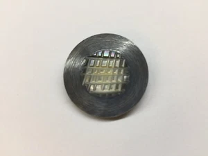 1 x Knopf Knöpfe 27 mm Perlmutt Muschel Grau Öse Zierknopf Riesenknopf Ösenknopf - Bild 1 von 2