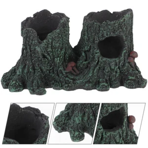 Aquarium Wooden Decorations Aquarium Hiding Cave Reptile Habitat Decor - Picture 1 of 12