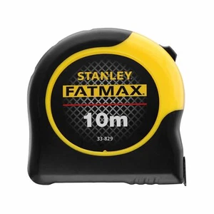 Stanley FatMax 10 Metre Metric Tape Measure, Mylar Polyester coated blade - Picture 1 of 6