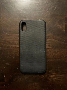 Spigen Liquid Air iPhone X Matte Black 1 Glass Screen Protector Included - Picture 1 of 4