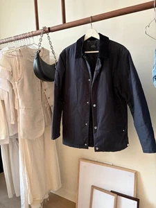 A.P.C Navy Blue Chore Jacket With Corduroy Collar - Size S- Great Condition! - Picture 1 of 4