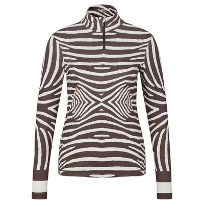 Bogner Beline1 Camada Base-Marrom e Off-White Animal Estampa Zebra - Senhoras 10- NOVO - Imagem 1 de 4