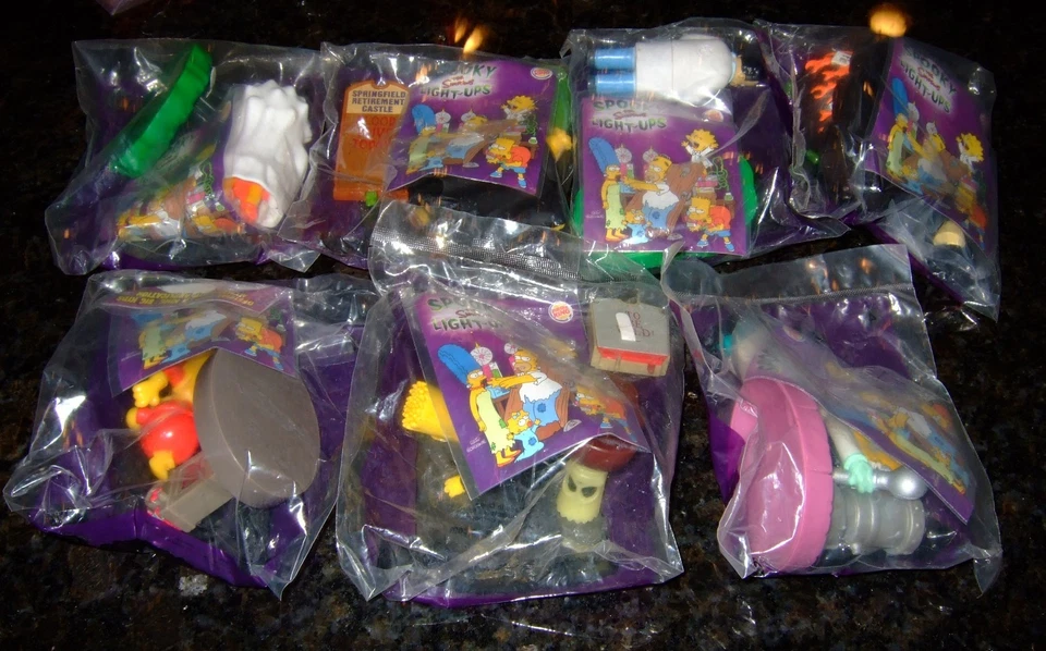 2001 BK The Simpsons Spooky Light-Ups (7 Different) - Image 1 of 1