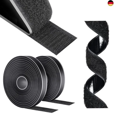 AiQInu Klettband Selbstklebend Extra Stark, 5M x 16mm Klettverschluss - Bild 1 von 4