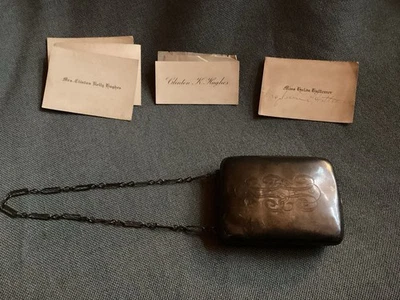 Bolso de mano compacto de maquillaje Sterling vintage (Hulda Hattemer / Asheville, Carolina del Norte... 1930’s) Foto 1 de 4