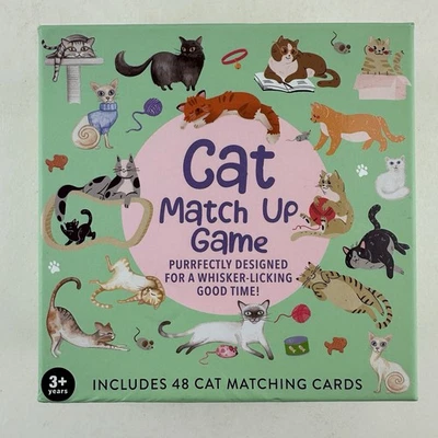 Cat Match Up Card Game Kids Educational New - Image 1 of 4