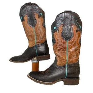 Quincy Boots Volcano Grey Cowgirl Boots Size 8 Women's Cowboy Western - no box - Picture 1 of 9