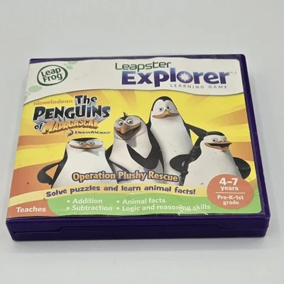 BOX ONLY Leapfrog Explorer Penguins of Madagascar  Operation Plushie Rescue - Image 1 of 3