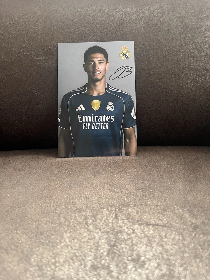 Jude Bellingham x REAL MADRID  - Repro Autogramm 10.5x14.8 25/26 - Bild 1 von 1