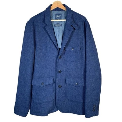 Grayers Wool Blend Sport Coat L Throat Latch Unstructured 3 Button Chore Barn - Image 1 of 4