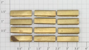 Aristo-Craft 11900 G Brass 1-1/8" Long Rail Joiners (Pack of 12) - Picture 1 of 3