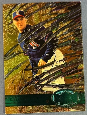 1997 Fleer / Skybox Metal Universe Darin Erstad Emerald Autograph - Image 1 of 2