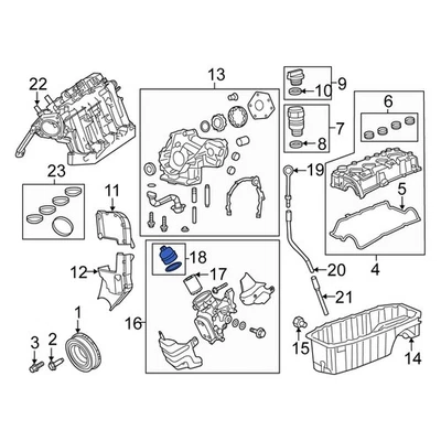For Fiat 500L 2014-2020 Fiat 68210983AA Engine Oil Filter Housing Cover - Image 1 of 4
