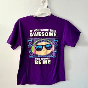 Funny Family Guy T Shirt Tee Mens Crewneck Graphic Short Sleeve Size MPurple - Picture 1 of 3