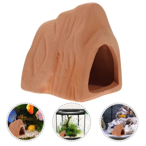 2 Pcs Fish and Shrimp Hideout House Landscaping Aquarium Cave Decor - Picture 1 of 12