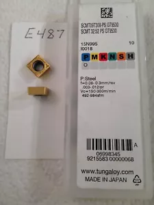 10 INSERTI CERMET NUOVI TUNGALOY SCMT 32,52-PS. SCMT 09T308-PS GR: GT9530. (E487) - Foto 1 di 1