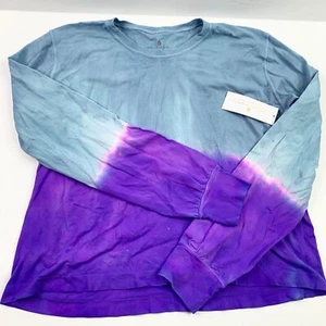 Spiritual Gangster Supernova Long Sleeve T Shirt Med L Tie Dye Blue Pink Purple - Picture 1 of 4