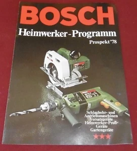 bosch gmbh heimwerker programm katalog prospekt heft profi geräte garten  1978  - Picture 1 of 3