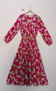 Block print Dress,Indian Cotton Dress,NooWork,Cotton Indian Dress,Handblock Prin - Picture 1 of 16