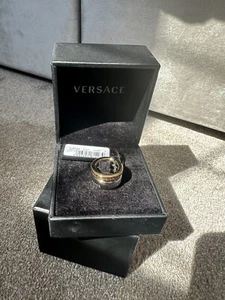Versace Silver Gold Ring - Brand New - Picture 1 of 6
