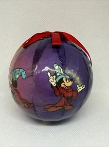 Vintage Disney Fantasia Topolino palla di cartapesta decorazione natalizia 3" - Foto 1 di 14