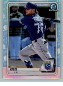 2020 Bowman Chrome Draft Refractors #BD182 Kyle Isbel (ref 125586) - Picture 1 of 2