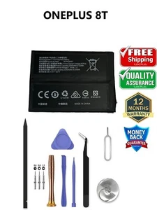 ONEPLUS 8T 4500mAh Capacity BLP801 Battery Replacement w/ Tool Kit KB2007 KB2003 - Picture 1 of 3